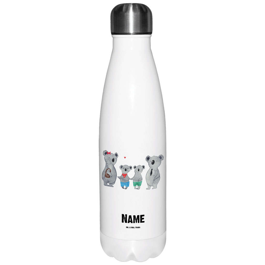 Personalisierte Thermosflasche Koala Familie zwei Personalisierte Isolierflasche, Personalisierte Thermoflasche, Personalisierte Trinkflasche, Trinkflasche Mit Namen, Wunschname, Bedrucken, Namensflasche, Familie, Vatertag, Muttertag, Bruder, Schwester, Mama, Papa, Oma, Opa, Koala, Koalabär, beste Familie, Familienzeit, Familienleben, Koalafamilie, Lieblingsfamilie