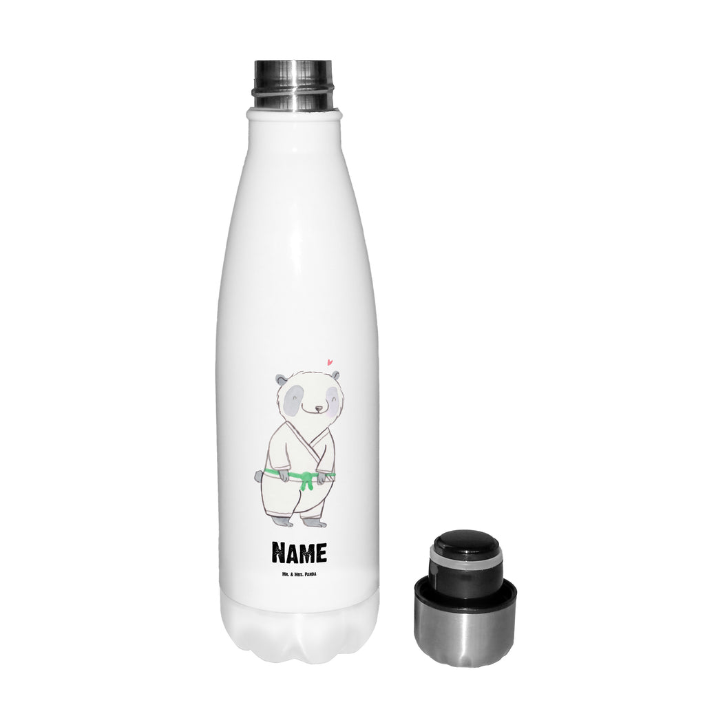 Personalisierte Thermosflasche Panda Jiu Jitsu Tage Personalisierte Isolierflasche, Personalisierte Thermoflasche, Personalisierte Trinkflasche, Trinkflasche Mit Namen, Wunschname, Bedrucken, Namensflasche, Geschenk, Sport, Sportart, Hobby, Schenken, Danke, Dankeschön, Auszeichnung, Gewinn, Sportler, Jiu Jitsu, japanische Kampfkunst, Selbstverteidigung