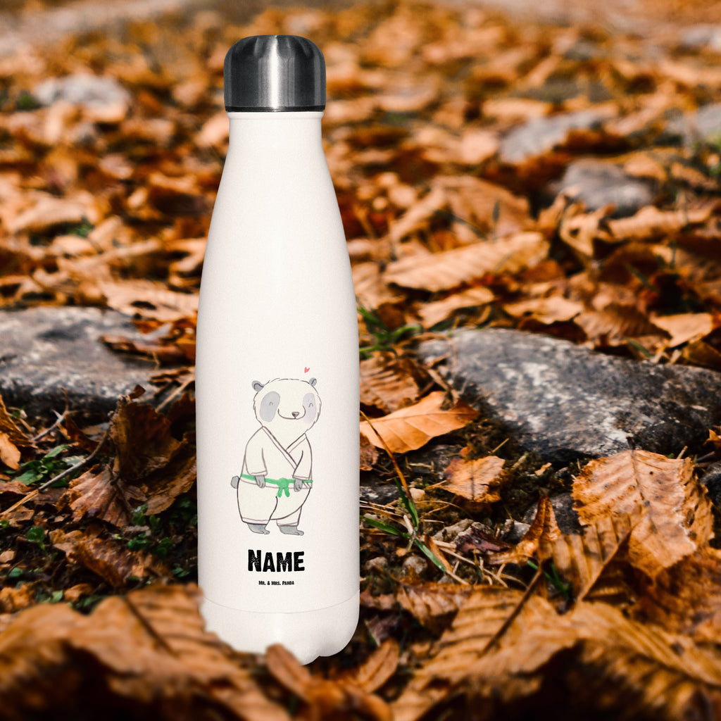 Personalisierte Thermosflasche Panda Jiu Jitsu Tage Personalisierte Isolierflasche, Personalisierte Thermoflasche, Personalisierte Trinkflasche, Trinkflasche Mit Namen, Wunschname, Bedrucken, Namensflasche, Geschenk, Sport, Sportart, Hobby, Schenken, Danke, Dankeschön, Auszeichnung, Gewinn, Sportler, Jiu Jitsu, japanische Kampfkunst, Selbstverteidigung