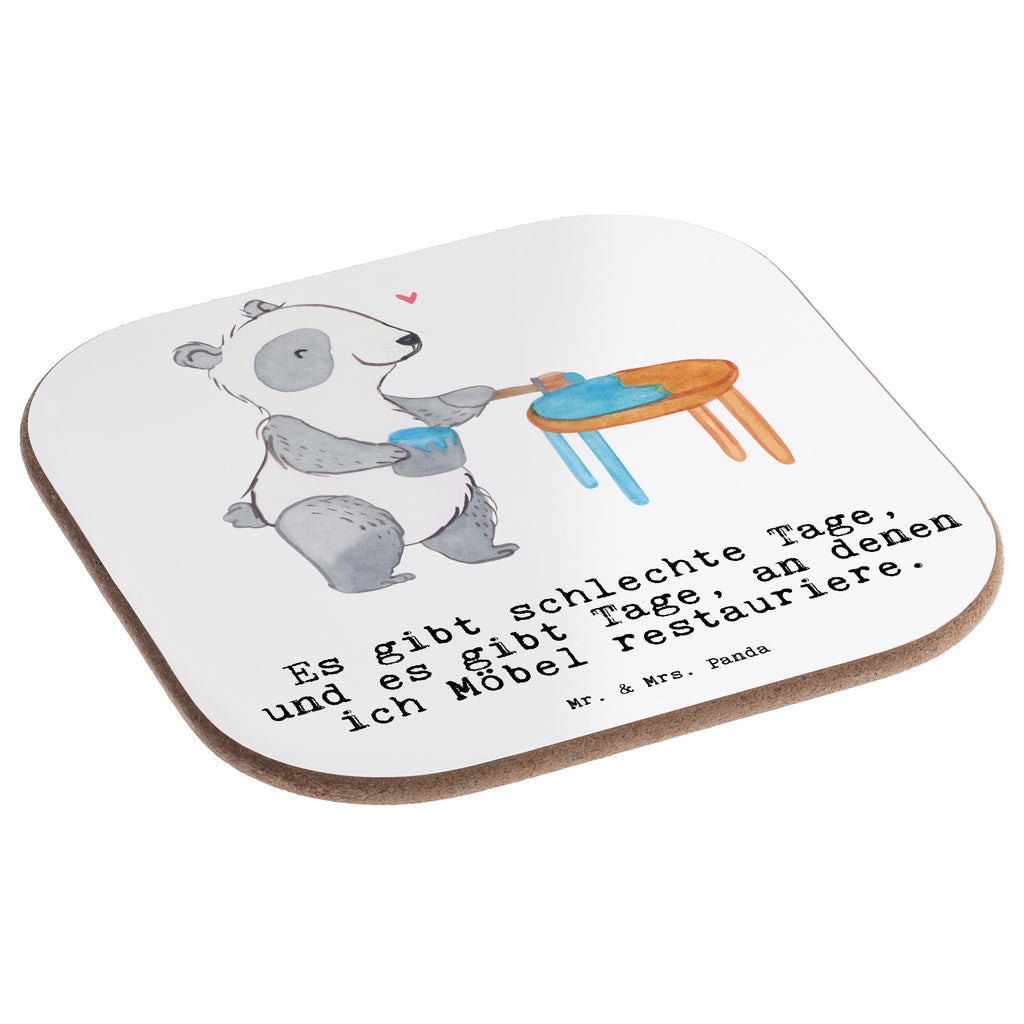 Quadratische Untersetzer Panda Möbel restaurieren Tage Bierdeckel, Glasuntersetzer, Untersetzer Gläser, Getränkeuntersetzer, Geschenk, Sport, Sportart, Hobby, Schenken, Danke, Dankeschön, Auszeichnung, Gewinn, Sportler, Möbel restaurieren, antike Möbel restaurieren, Handwerk, Restaurator