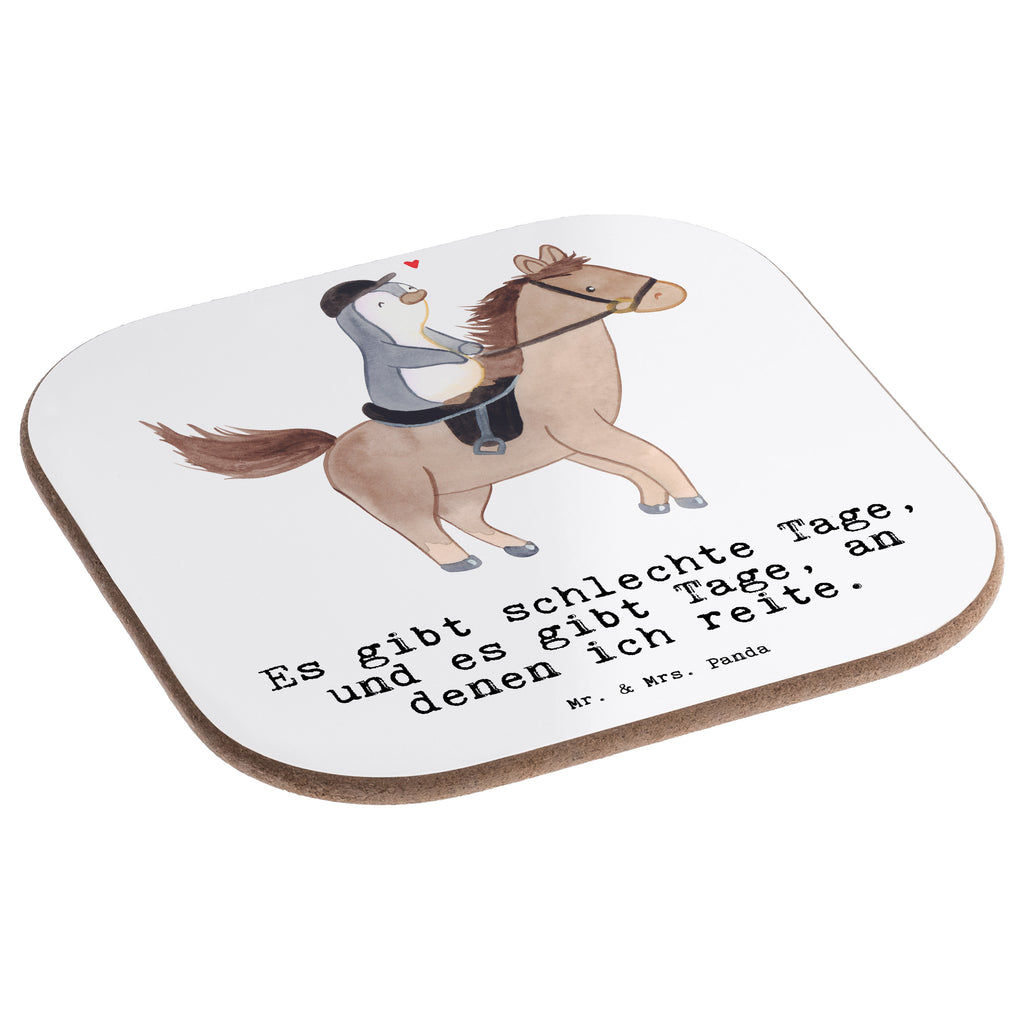 Quadratische Untersetzer Pferd Reiten Tage Bierdeckel, Glasuntersetzer, Untersetzer Gläser, Getränkeuntersetzer, Geschenk, Sport, Sportart, Hobby, Schenken, Danke, Dankeschön, Auszeichnung, Gewinn, Sportler, Reiten, Reitsport, Reitverein, Reitstall, Pferde