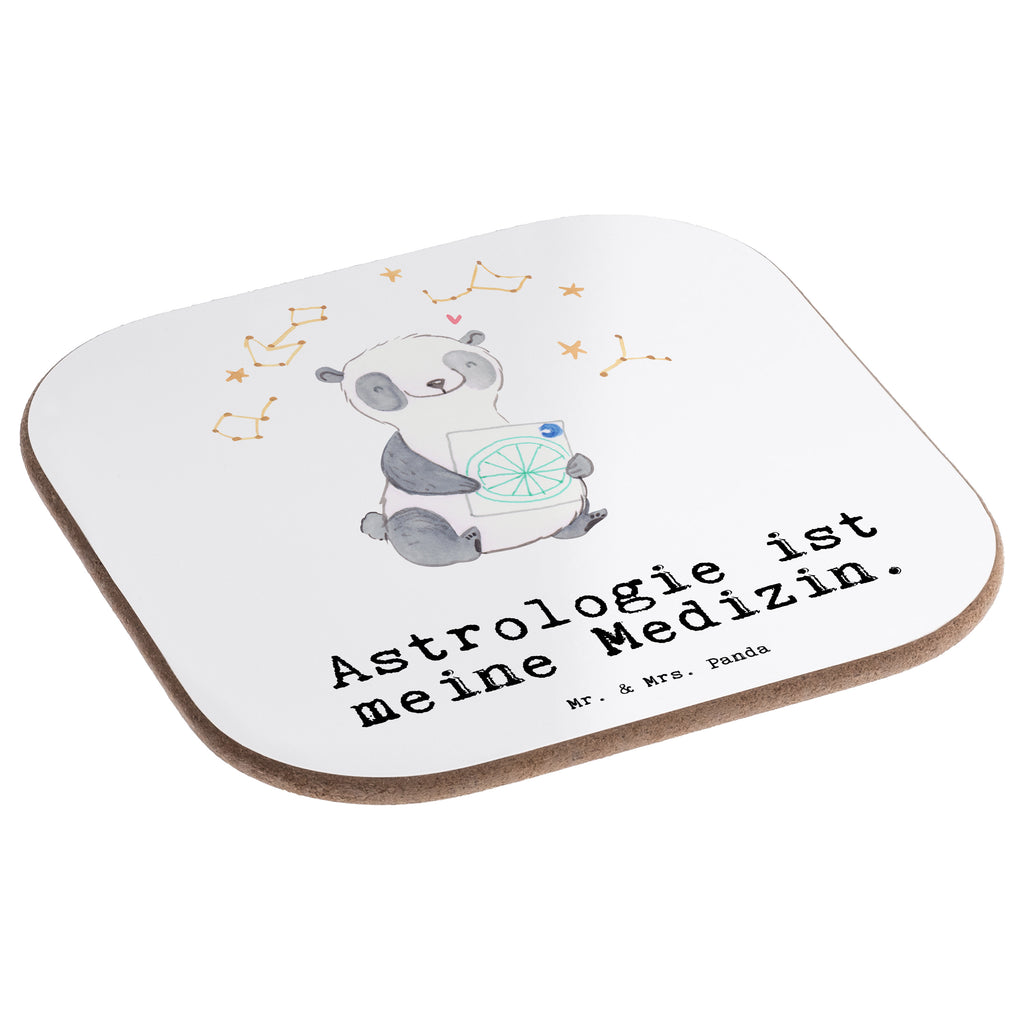 Quadratische Untersetzer Panda Astrologie Medizin Bierdeckel, Glasuntersetzer, Untersetzer Gläser, Getränkeuntersetzer, Geschenk, Sport, Sportart, Hobby, Schenken, Danke, Dankeschön, Auszeichnung, Gewinn, Sportler, Astrologie, Horoskop, Sternbilder