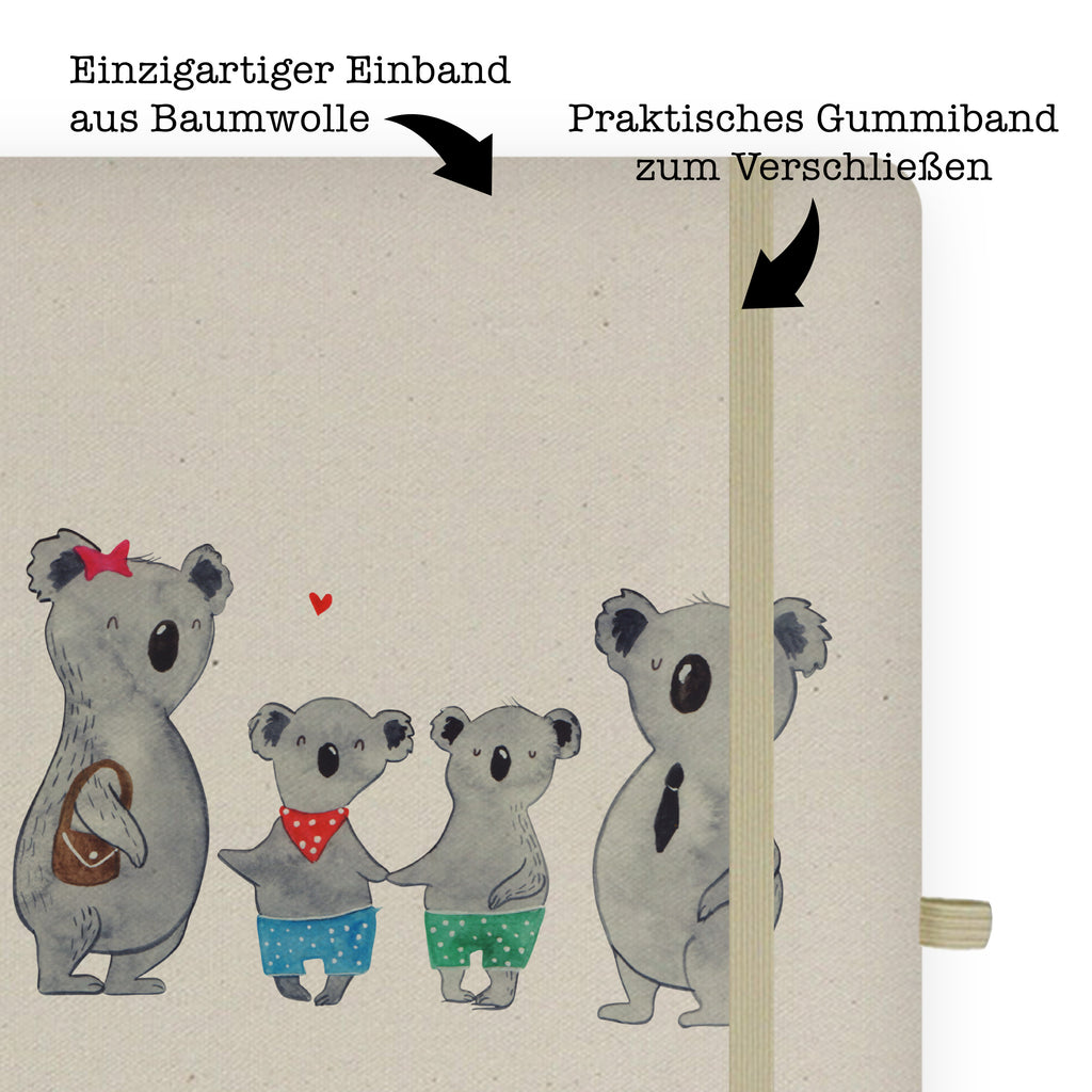 DIN A4 Personalisiertes Notizbuch Koala Familie zwei Personalisiertes Notizbuch, Notizbuch mit Namen, Notizbuch bedrucken, Personalisierung, Namensbuch, Namen, Familie, Vatertag, Muttertag, Bruder, Schwester, Mama, Papa, Oma, Opa, Koala, Koalabär, beste Familie, Familienzeit, Familienleben, Koalafamilie, Lieblingsfamilie