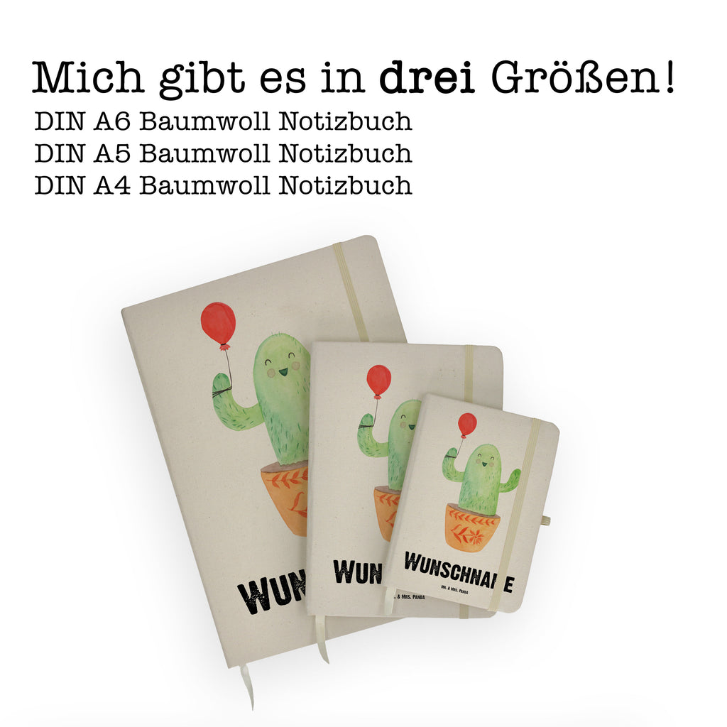 DIN A4 Personalisiertes Notizbuch Kaktus Luftballon Personalisiertes Notizbuch, Notizbuch mit Namen, Notizbuch bedrucken, Personalisierung, Namensbuch, Namen, Kaktus, Kakteen, Luftballon, Neustart, Freude, Büro, Stress, Büroalltag, Freundin, Freund, Ausbildung, Prüfung