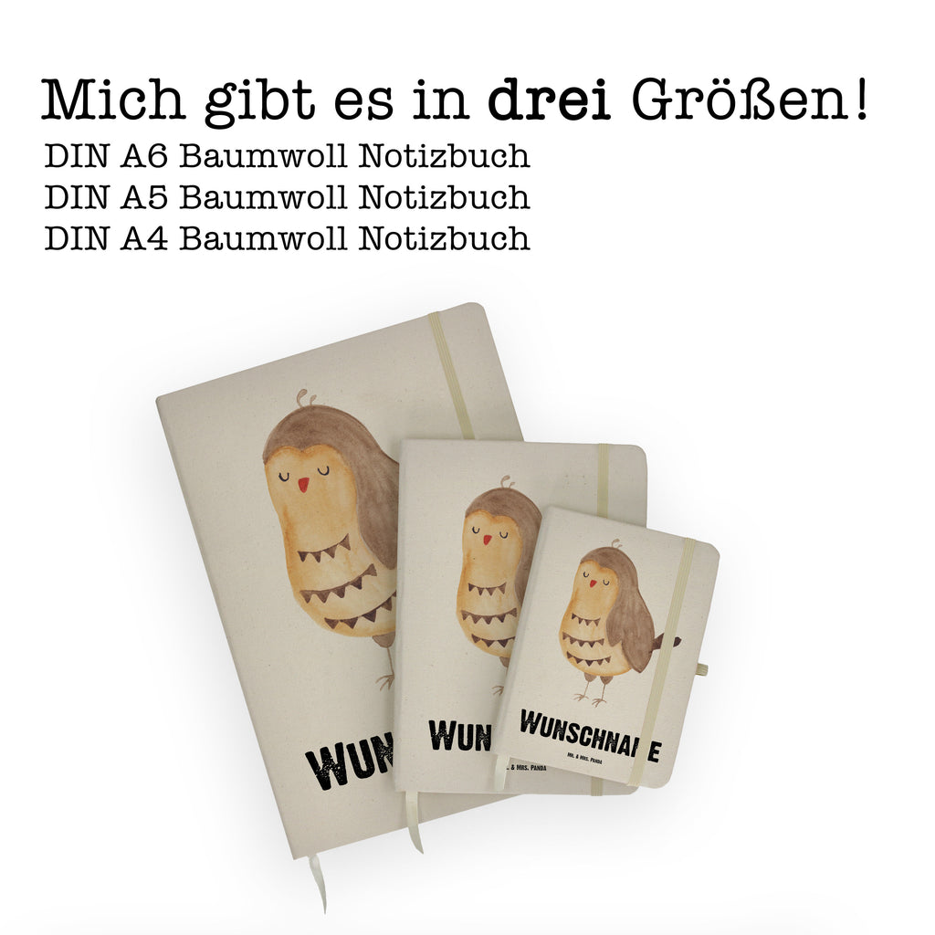 DIN A4 Personalisiertes Notizbuch Eule Zufrieden Personalisiertes Notizbuch, Notizbuch mit Namen, Notizbuch bedrucken, Personalisierung, Namensbuch, Namen, Eule, Eule Spruch, Eule deko, Owl, Liebe Spruch, Romantisch, Wortspiel lustig, Spruch schön, Geschenk Hochzeitstag