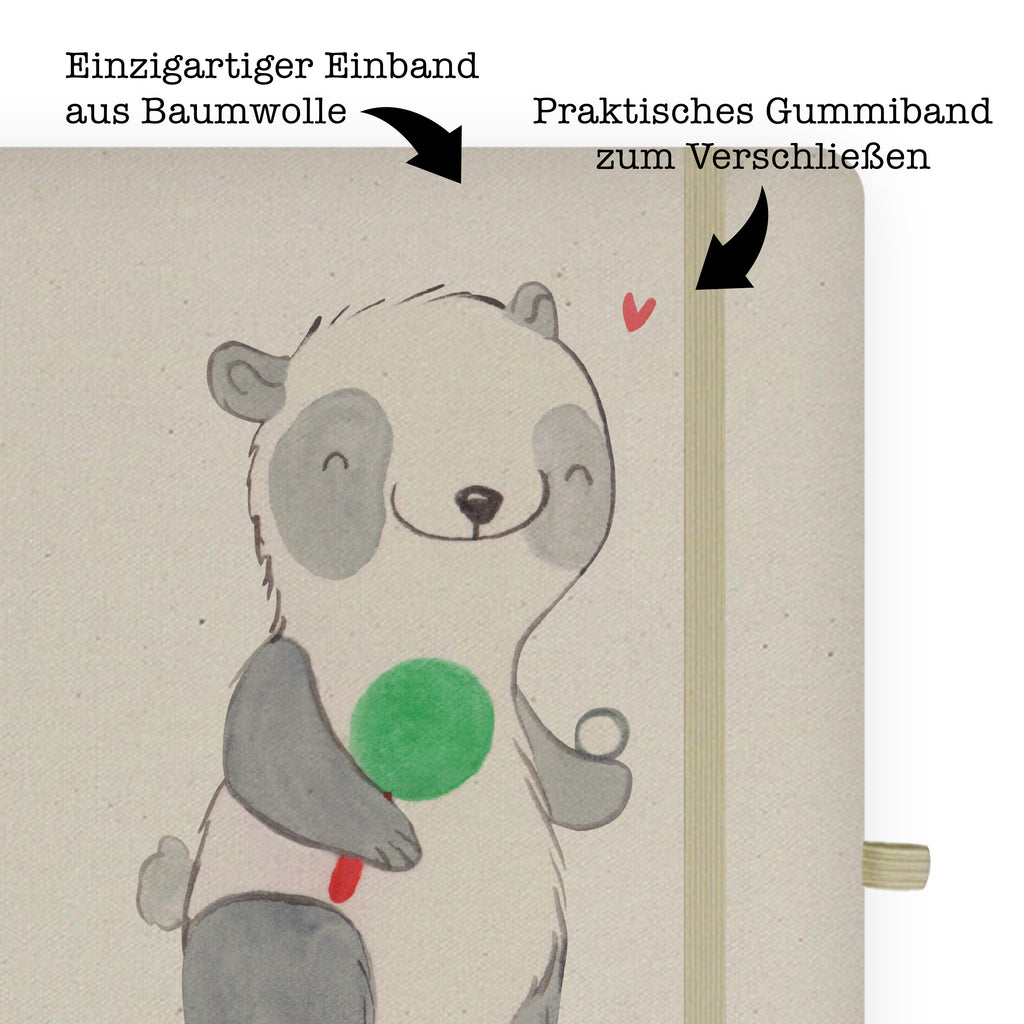 DIN A4 Personalisiertes Notizbuch Panda Tischtennis Tage Personalisiertes Notizbuch, Notizbuch mit Namen, Notizbuch bedrucken, Personalisierung, Namensbuch, Namen, Geschenk, Sport, Sportart, Hobby, Schenken, Danke, Dankeschön, Auszeichnung, Gewinn, Sportler, Tischtennis, Tischtennis Bund, Tischtennis Verein, Ballsport, Tischtennis Wettbewerb, Tischtennis Meisterschaft, Tischtennis Sprüche