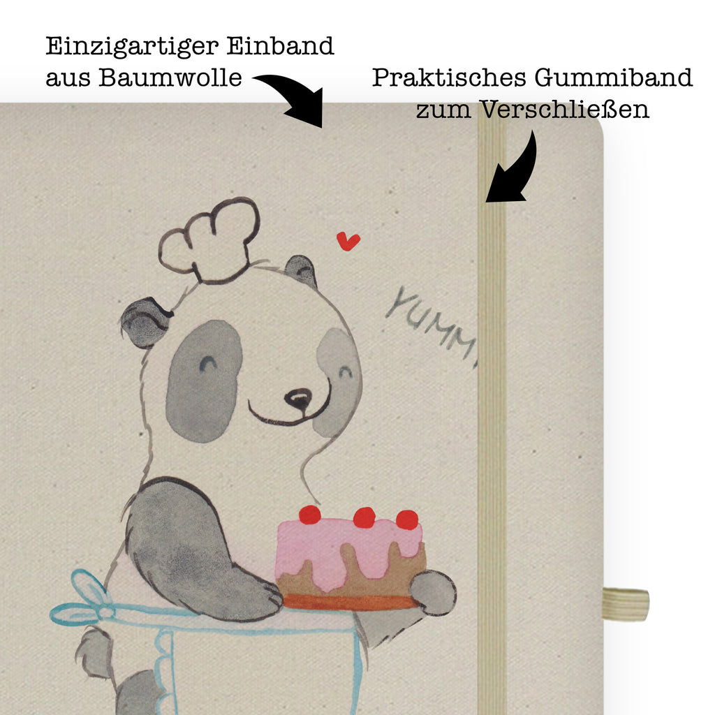 DIN A4 Personalisiertes Notizbuch Panda Backen Tage Personalisiertes Notizbuch, Notizbuch mit Namen, Notizbuch bedrucken, Personalisierung, Namensbuch, Namen, Geschenk, Sport, Sportart, Hobby, Schenken, Danke, Dankeschön, Auszeichnung, Gewinn, Sportler, backen, Hobbybäcker, Kuchen backen