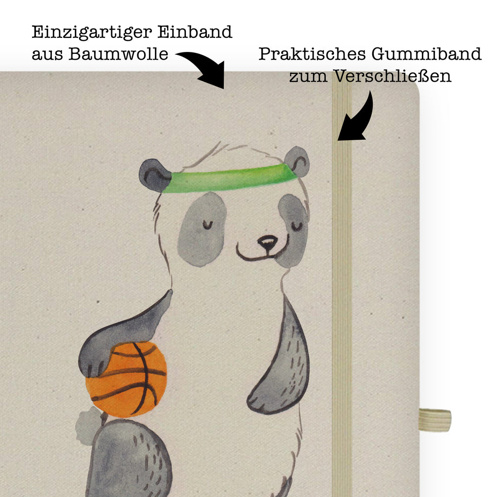 DIN A4 Personalisiertes Notizbuch Panda Basketball Tage Personalisiertes Notizbuch, Notizbuch mit Namen, Notizbuch bedrucken, Personalisierung, Namensbuch, Namen, Geschenk, Sport, Sportart, Hobby, Schenken, Danke, Dankeschön, Auszeichnung, Gewinn, Sportler, Basketball, Basketball Verein, Basketball Verband, Basketballplatz