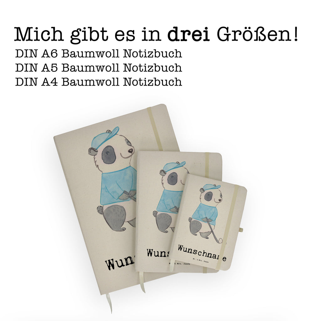 DIN A4 Personalisiertes Notizbuch Panda Golfen Tage Personalisiertes Notizbuch, Notizbuch mit Namen, Notizbuch bedrucken, Personalisierung, Namensbuch, Namen, Geschenk, Sport, Sportart, Hobby, Schenken, Danke, Dankeschön, Auszeichnung, Gewinn, Sportler, Golfen, Golf spielen, Golfplatz, Golfturnier, Golf Verein