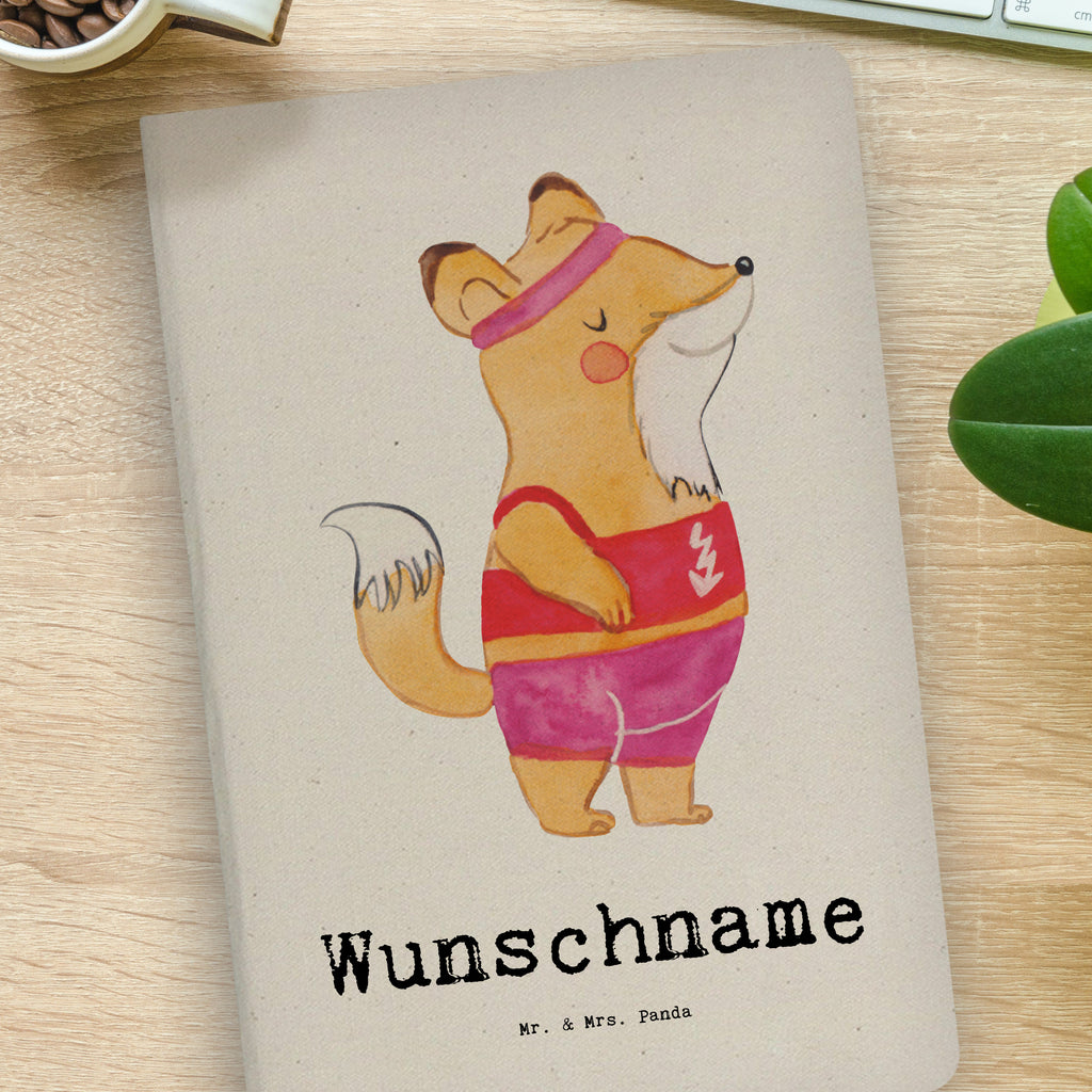 DIN A4 Personalisiertes Notizbuch Sportlerin mit Herz Personalisiertes Notizbuch, Notizbuch mit Namen, Notizbuch bedrucken, Personalisierung, Namensbuch, Namen, Beruf, Ausbildung, Jubiläum, Abschied, Rente, Kollege, Kollegin, Geschenk, Schenken, Arbeitskollege, Mitarbeiter, Firma, Danke, Dankeschön