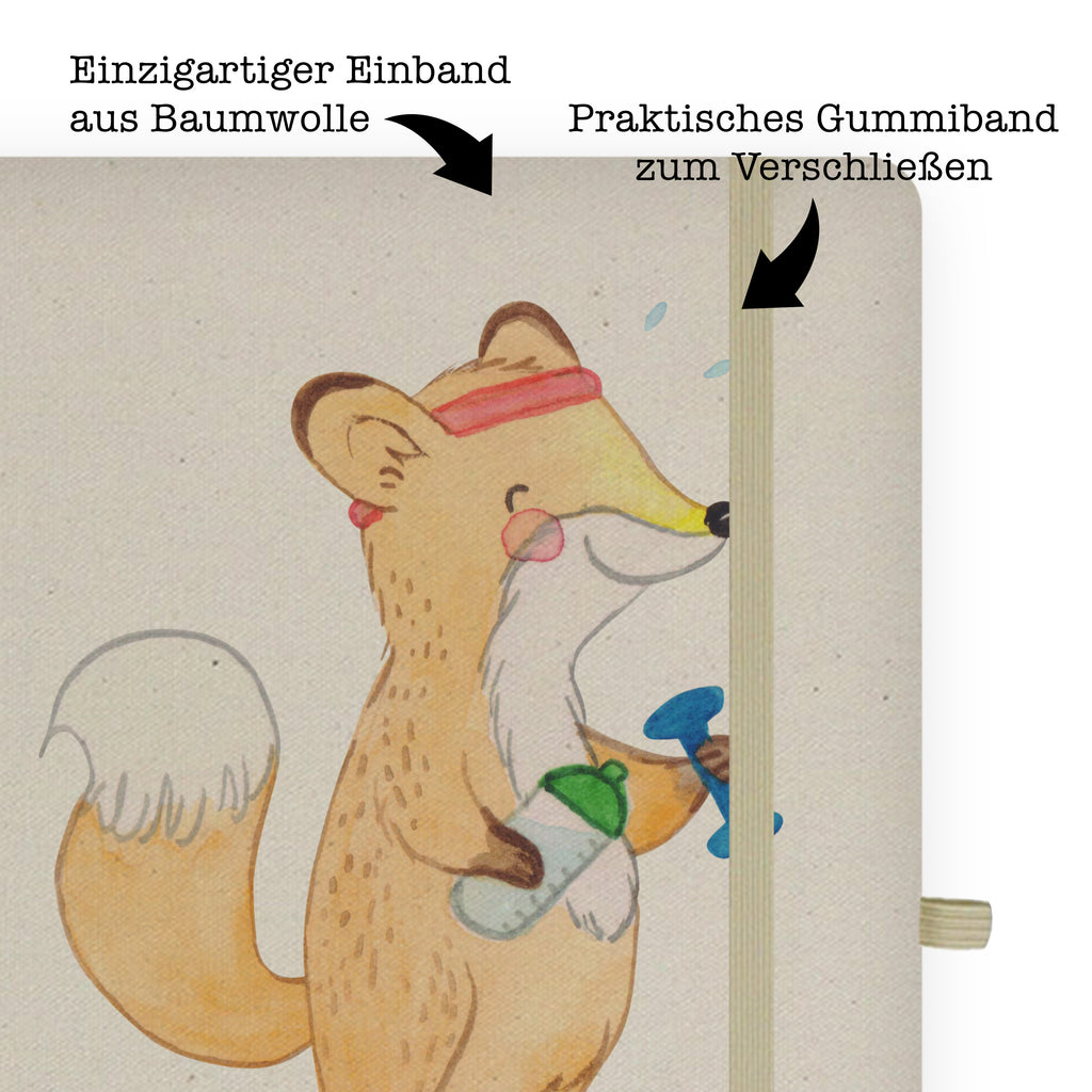 DIN A4 Personalisiertes Notizbuch Fuchs Fitness Tage Personalisiertes Notizbuch, Notizbuch mit Namen, Notizbuch bedrucken, Personalisierung, Namensbuch, Namen, Geschenk, Sport, Sportart, Hobby, Schenken, Danke, Dankeschön, Auszeichnung, Gewinn, Sportler, Fitness, Sport treiben, Fitnessstudio, Sportclub, Kraftsport