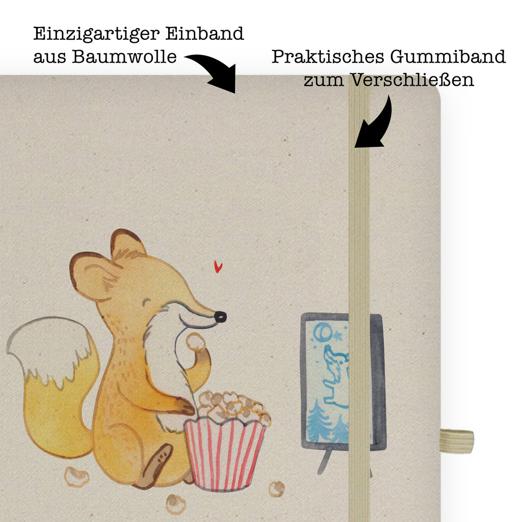 DIN A4 Personalisiertes Notizbuch Fuchs Filme gucken Tage Personalisiertes Notizbuch, Notizbuch mit Namen, Notizbuch bedrucken, Personalisierung, Namensbuch, Namen, Geschenk, Sport, Sportart, Hobby, Schenken, Danke, Dankeschön, Auszeichnung, Gewinn, Sportler, Filmabend, Filme gucken, TV, Fernsehen, Kino