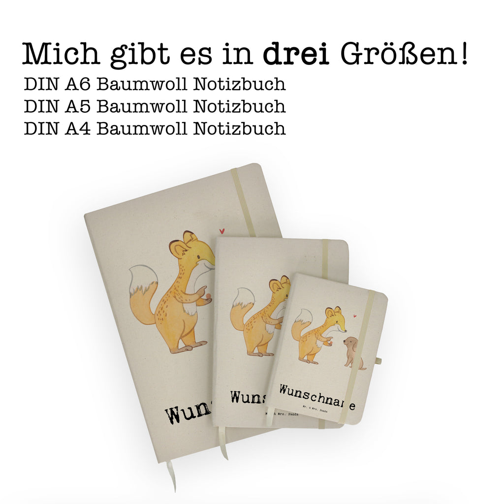 DIN A4 Personalisiertes Notizbuch Fuchs Hundetraining Tage Personalisiertes Notizbuch, Notizbuch mit Namen, Notizbuch bedrucken, Personalisierung, Namensbuch, Namen, Geschenk, Sport, Sportart, Hobby, Schenken, Danke, Dankeschön, Auszeichnung, Gewinn, Sportler, Hundetraining, Hundeerziehung, Hundeschule, Welpenschule, Hundeprüfung