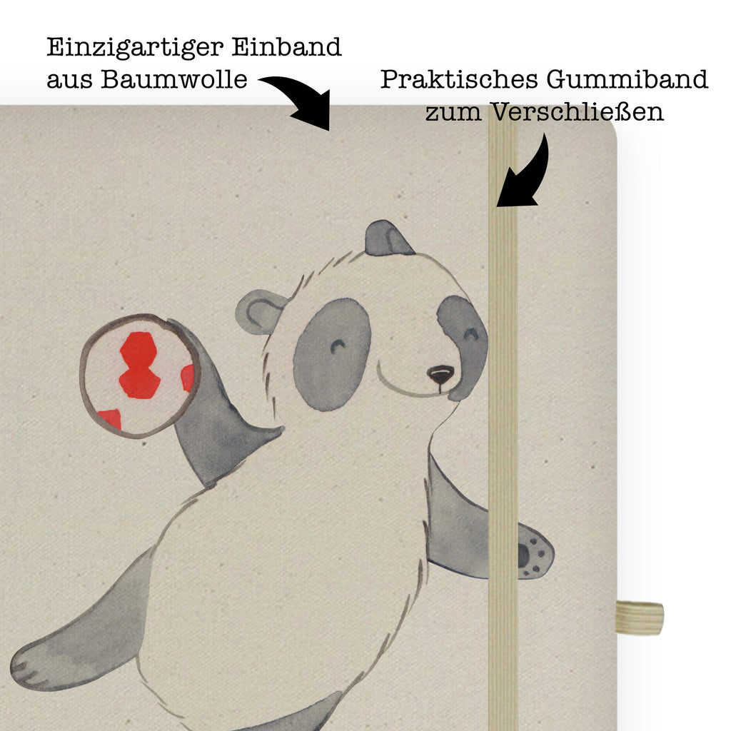 DIN A4 Personalisiertes Notizbuch Panda Handball spielen Tage Personalisiertes Notizbuch, Notizbuch mit Namen, Notizbuch bedrucken, Personalisierung, Namensbuch, Namen, Geschenk, Sport, Sportart, Hobby, Schenken, Danke, Dankeschön, Auszeichnung, Gewinn, Sportler, Handball spielen, Handball Turnier, Handball Club, Handball Verein