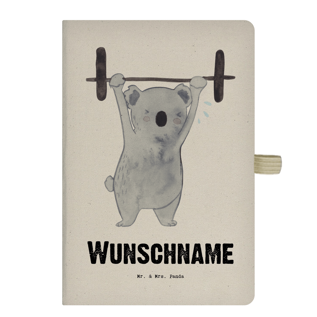 DIN A4 Personalisiertes Notizbuch Koala Crossfit Tage Personalisiertes Notizbuch, Notizbuch mit Namen, Notizbuch bedrucken, Personalisierung, Namensbuch, Namen, Geschenk, Sport, Sportart, Hobby, Schenken, Danke, Dankeschön, Auszeichnung, Gewinn, Sportler, Crossfit, Wettkampfsport, Sportschule