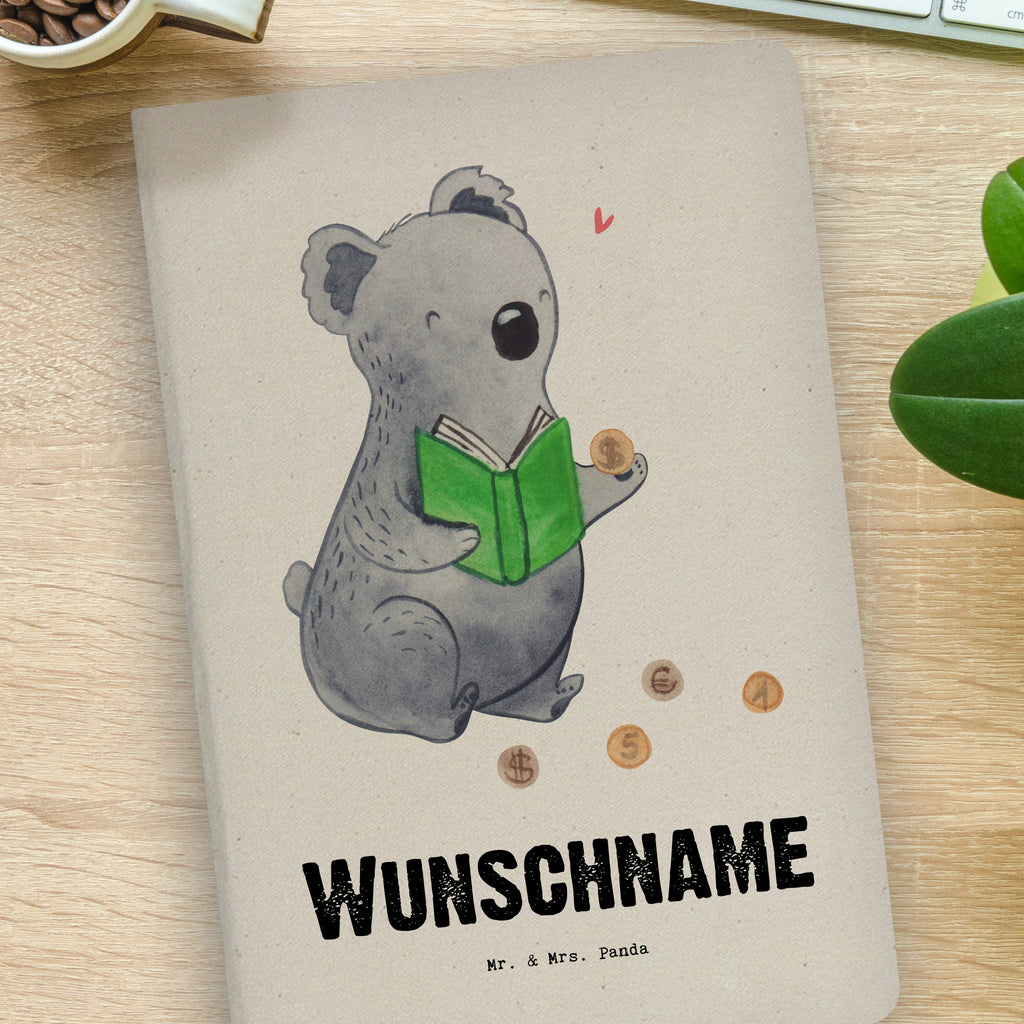 DIN A4 Personalisiertes Notizbuch Koala Münzen sammeln Tage Personalisiertes Notizbuch, Notizbuch mit Namen, Notizbuch bedrucken, Personalisierung, Namensbuch, Namen, Geschenk, Sport, Sportart, Hobby, Schenken, Danke, Dankeschön, Auszeichnung, Gewinn, Sportler, Münzen sammeln, Numismatik, Münzen aus aller Welt