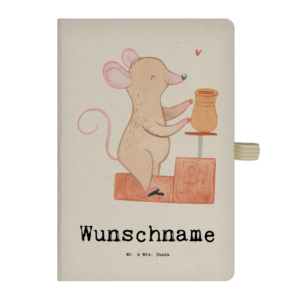 DIN A4 Personalisiertes Notizbuch Maus Töpfern Tage Personalisiertes Notizbuch, Notizbuch mit Namen, Notizbuch bedrucken, Personalisierung, Namensbuch, Namen, Geschenk, Sport, Sportart, Hobby, Schenken, Danke, Dankeschön, Auszeichnung, Gewinn, Sportler, Töpfern, Töpferei, Töpferkurs