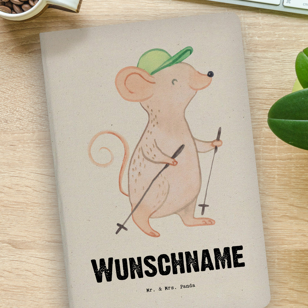 DIN A4 Personalisiertes Notizbuch Maus Walking Tage Personalisiertes Notizbuch, Notizbuch mit Namen, Notizbuch bedrucken, Personalisierung, Namensbuch, Namen, Geschenk, Sport, Sportart, Hobby, Schenken, Danke, Dankeschön, Auszeichnung, Gewinn, Sportler, Walking, Walken, schnelles Gehen, Spazieren gehen