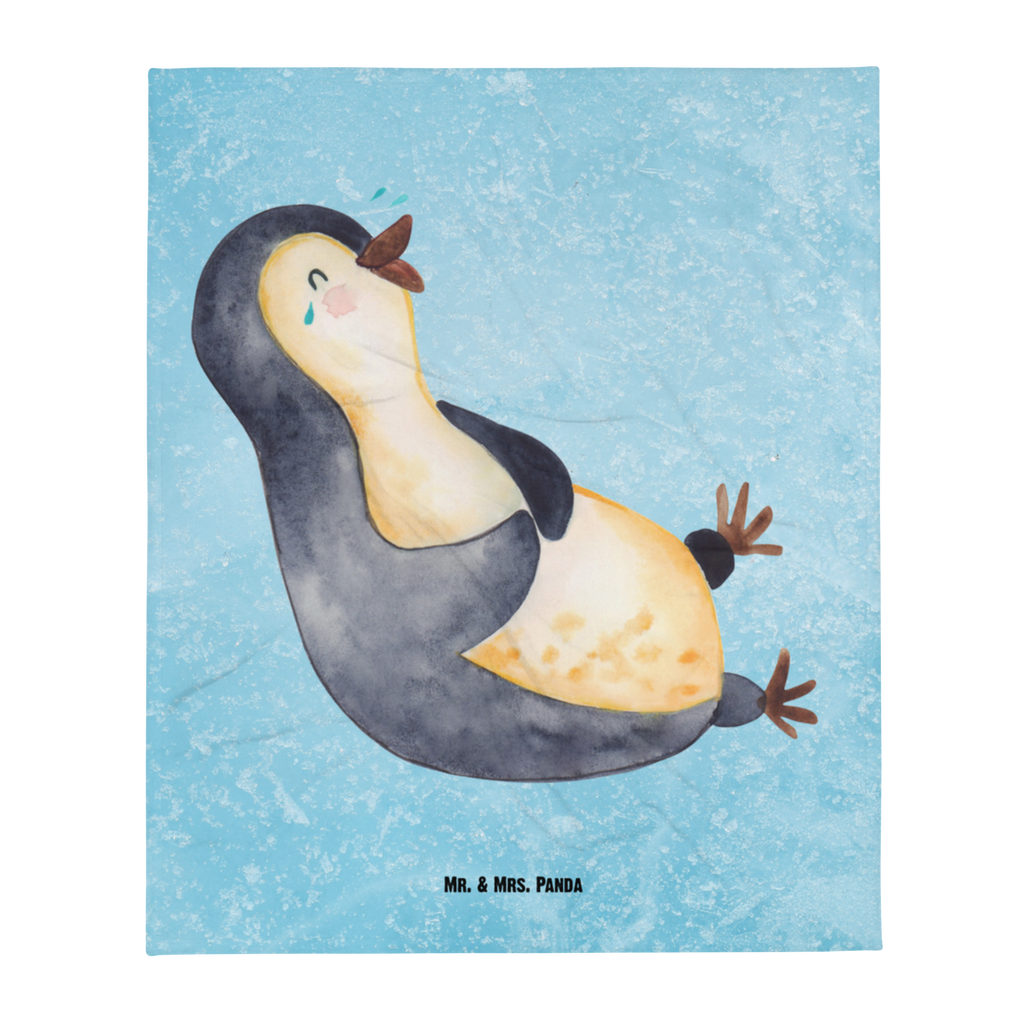 Kuscheldecke Pinguin lachend Decke, Wohndecke, Tagesdecke, Wolldecke, Sofadecke, Pinguin, Pinguine, lustiger Spruch, Optimismus, Fröhlich, Lachen, Humor, Fröhlichkeit