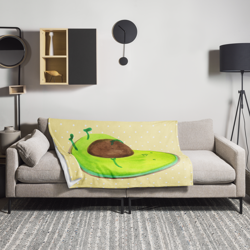 Kuscheldecke Avocado pfeift Decke, Wohndecke, Tagesdecke, Wolldecke, Sofadecke, Avocado, Veggie, Vegan, Gesund, Diät, Abnehmen, Ernährung, dick sein, Pummelfee