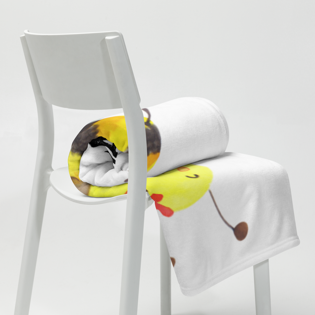 Kuscheldecke Biene Happy Decke, Wohndecke, Tagesdecke, Wolldecke, Sofadecke, Biene, Wespe, Hummel