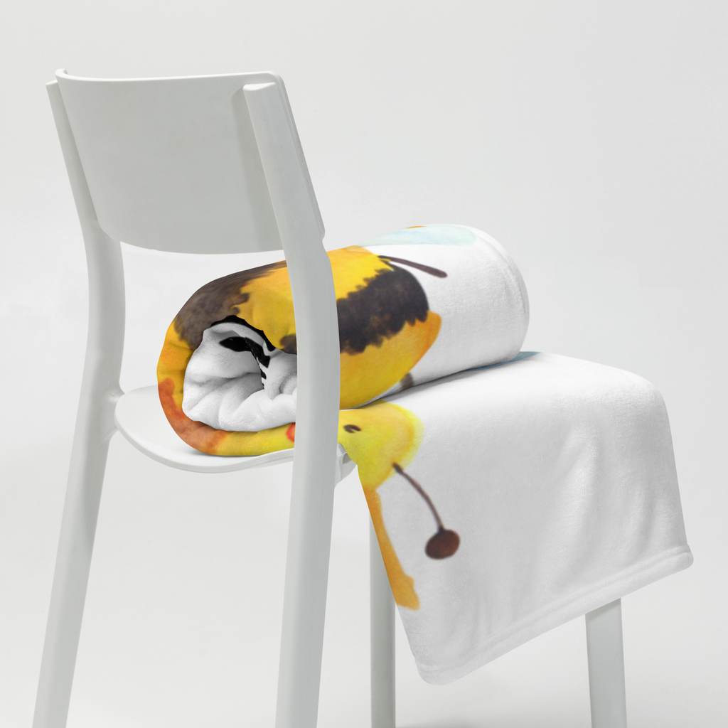 Kuscheldecke Biene König Decke, Wohndecke, Tagesdecke, Wolldecke, Sofadecke, Biene, Wespe, Hummel
