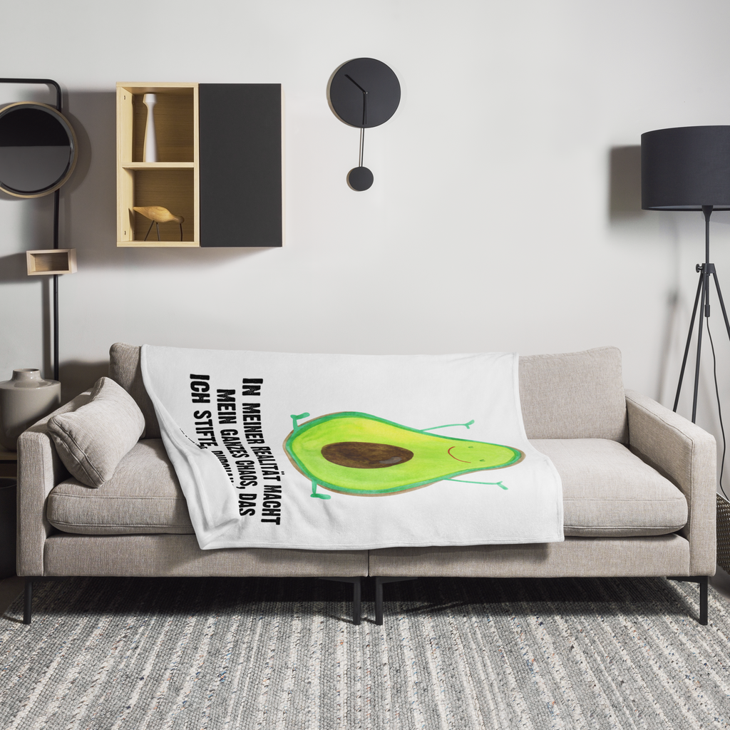 Kuscheldecke Avocado Happy Decke, Wohndecke, Tagesdecke, Wolldecke, Sofadecke, Avocado, Veggie, Vegan, Gesund, Chaos