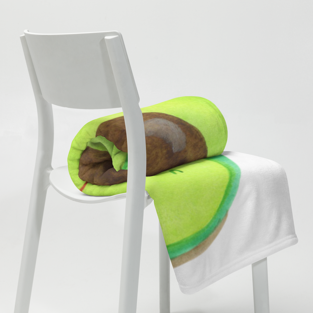 Kuscheldecke Avocado Happy Decke, Wohndecke, Tagesdecke, Wolldecke, Sofadecke, Avocado, Veggie, Vegan, Gesund, Chaos