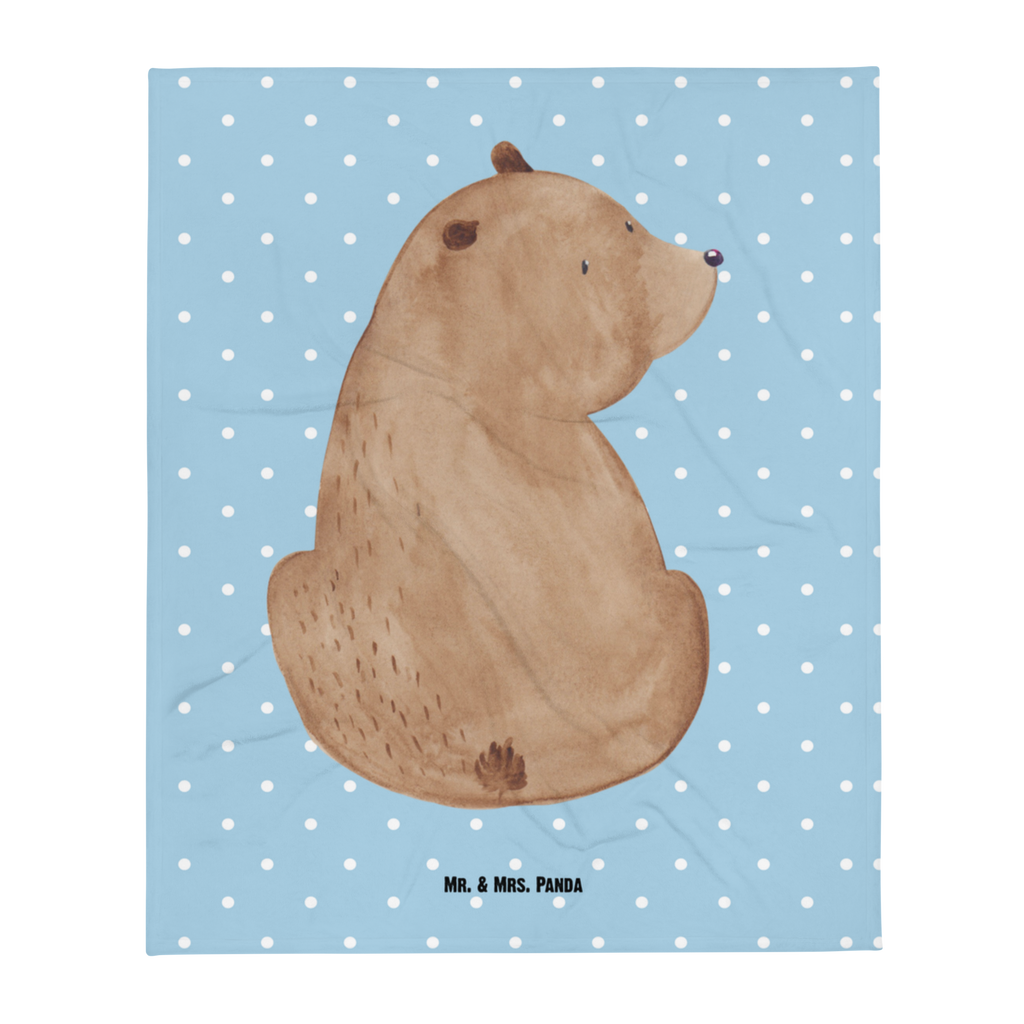 Kuscheldecke Bär Schulterblick Decke, Wohndecke, Tagesdecke, Wolldecke, Sofadecke, Bär, Teddy, Teddybär, Selbstachtung, Weltansicht, Motivation, Bären, Bärenliebe, Weisheit