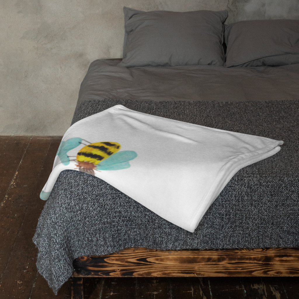 Kuscheldecke Elefant & Biene Decke, Wohndecke, Tagesdecke, Wolldecke, Sofadecke, Tiermotive, Gute Laune, lustige Sprüche, Tiere, Elefant, Biene, Liebe, Liebesbeweis, Jahrestag, Liebesgeschenk, Heiratsantrag, Hochzeitsgeschenk, Liebesspruch