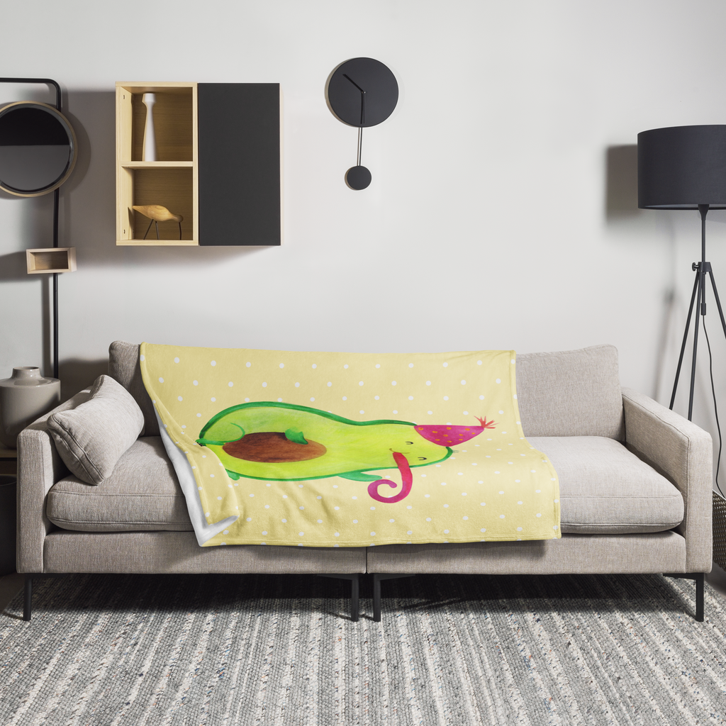Kuscheldecke Avocado Birthday Decke, Wohndecke, Tagesdecke, Wolldecke, Sofadecke, Avocado, Veggie, Vegan, Gesund