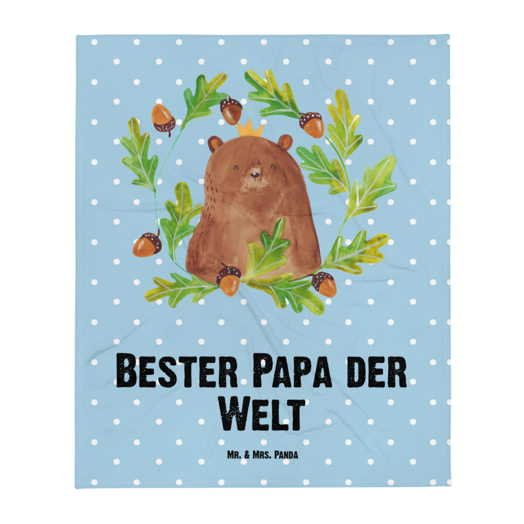 Kuscheldecke Bär König Decke, Wohndecke, Tagesdecke, Wolldecke, Sofadecke, Bär, Teddy, Teddybär, Papa, Papa Bär, bester Vater, bester Papa, weltbester Papa, Vatertag, Vater, Dad, Daddy, Papi