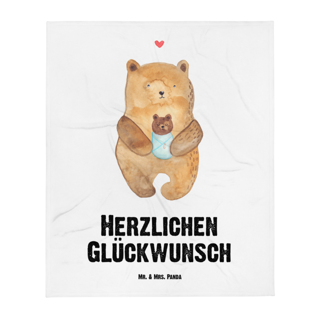 Kuscheldecke Bär mit Baby Decke, Wohndecke, Tagesdecke, Wolldecke, Sofadecke, Bär, Teddy, Teddybär, Eltern, Mutter, Baby, Taufe, Geburt, Nichte, Neffe, Enkel, Enkelin, Täufling, Geburtstag, Glückwunsch