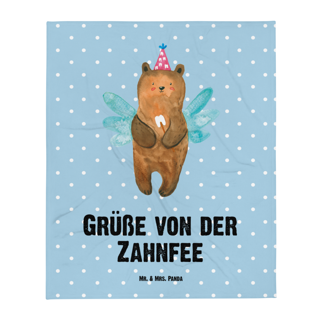 Kuscheldecke Zahnfee Bär Decke, Wohndecke, Tagesdecke, Wolldecke, Sofadecke, Bär, Teddy, Teddybär, Zahnfee, Fee, Milchzahn, Erster Zahn