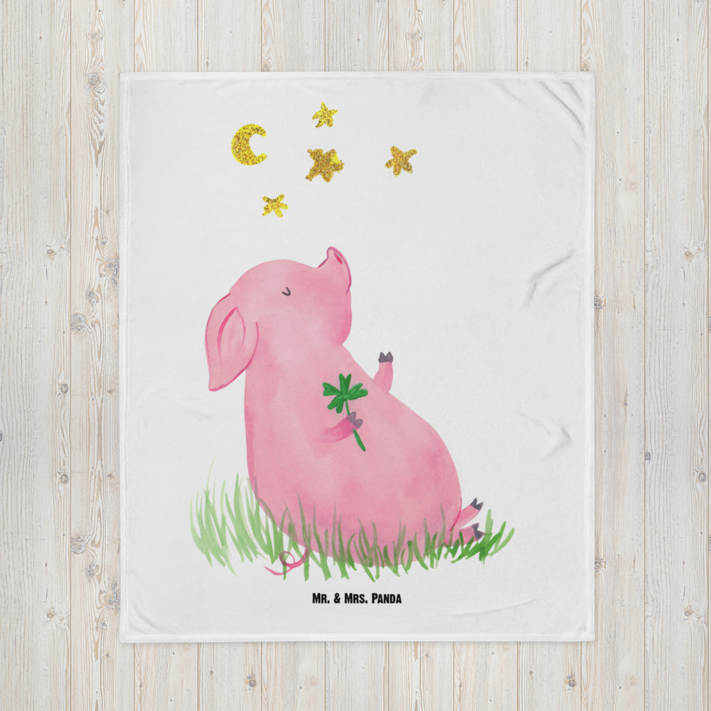 Kuscheldecke Glücksschwein Decke, Wohndecke, Tagesdecke, Wolldecke, Sofadecke, Tiermotive, Gute Laune, lustige Sprüche, Tiere, Glücksschwein. Glück, Schwein, Schweinchen, Sterne, Sernchen, Ziele, Träume, Motivation, Glücksbringer