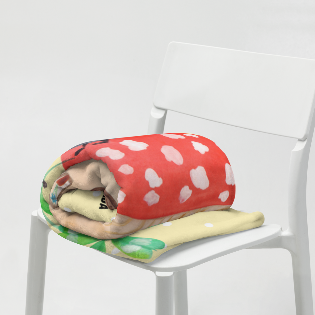 Kuscheldecke Marienkäfer Paar Fliegenpilz Decke, Wohndecke, Tagesdecke, Wolldecke, Sofadecke, Tiermotive, Gute Laune, lustige Sprüche, Tiere, Haus, Wohnung, zuhause, Fliegenpilz, Marienkäfer, Fleigenpilzhaus