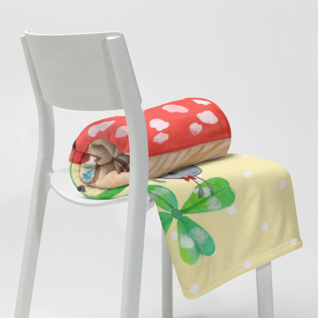 Kuscheldecke Marienkäfer Paar Fliegenpilz Decke, Wohndecke, Tagesdecke, Wolldecke, Sofadecke, Tiermotive, Gute Laune, lustige Sprüche, Tiere, Haus, Wohnung, zuhause, Fliegenpilz, Marienkäfer, Fleigenpilzhaus