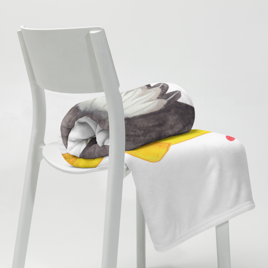 Kuscheldecke Rabe mit Sombrero Decke, Wohndecke, Tagesdecke, Wolldecke, Sofadecke, Tiermotive, Gute Laune, lustige Sprüche, Tiere, Rabe, Vogel, Vögel, Spruch positiv, fröhlich sein, glücklich sein, Glück Spruch, froh, Elster, Motivation