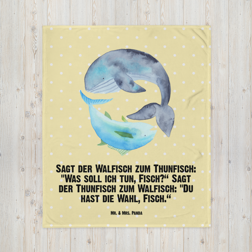 Kuscheldecke Walfisch & Thunfisch Decke, Wohndecke, Tagesdecke, Wolldecke, Sofadecke, Tiermotive, Gute Laune, lustige Sprüche, Tiere, Wal, Wahl, Tunfisch, Wortwitz lustig, Spruch lustig, Flachwitz, Witz, Spruch des Tages, Flachwitz Geschenk