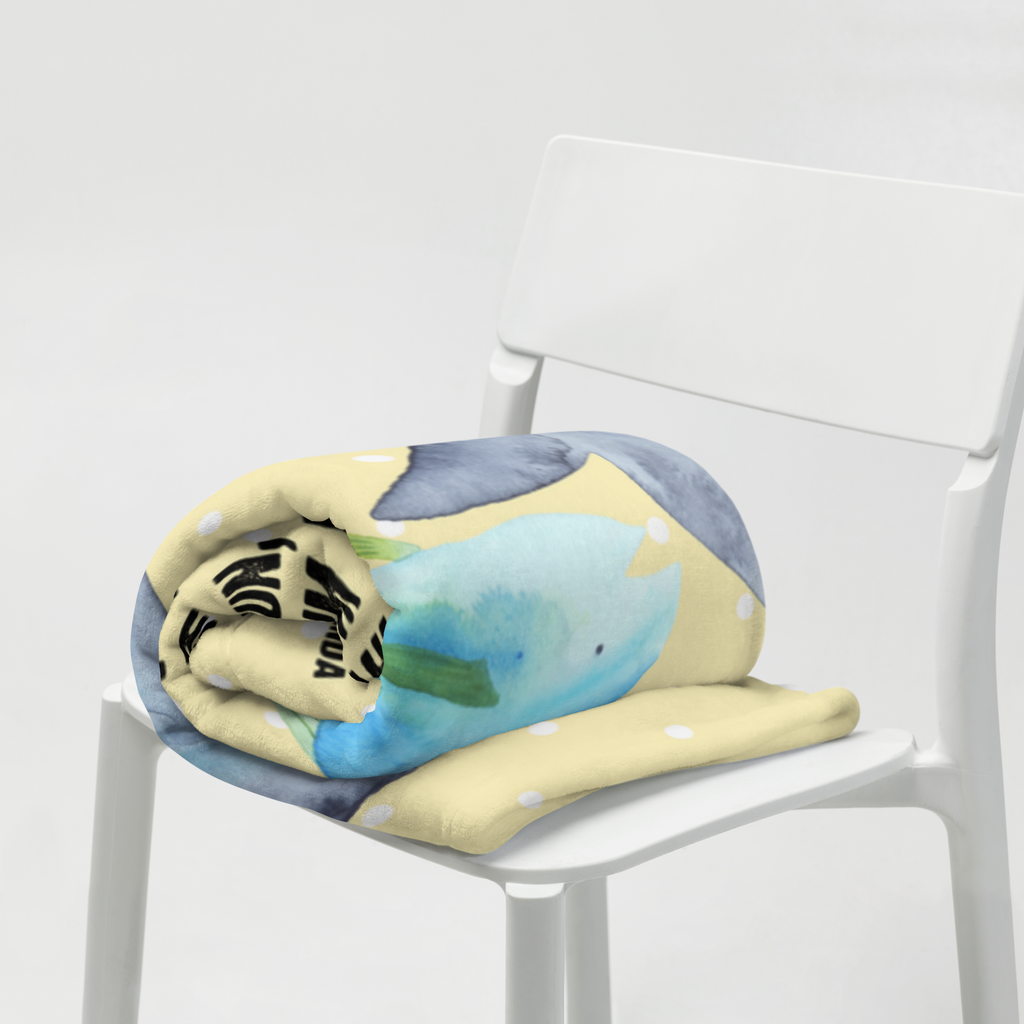 Kuscheldecke Walfisch & Thunfisch Decke, Wohndecke, Tagesdecke, Wolldecke, Sofadecke, Tiermotive, Gute Laune, lustige Sprüche, Tiere, Wal, Wahl, Tunfisch, Wortwitz lustig, Spruch lustig, Flachwitz, Witz, Spruch des Tages, Flachwitz Geschenk