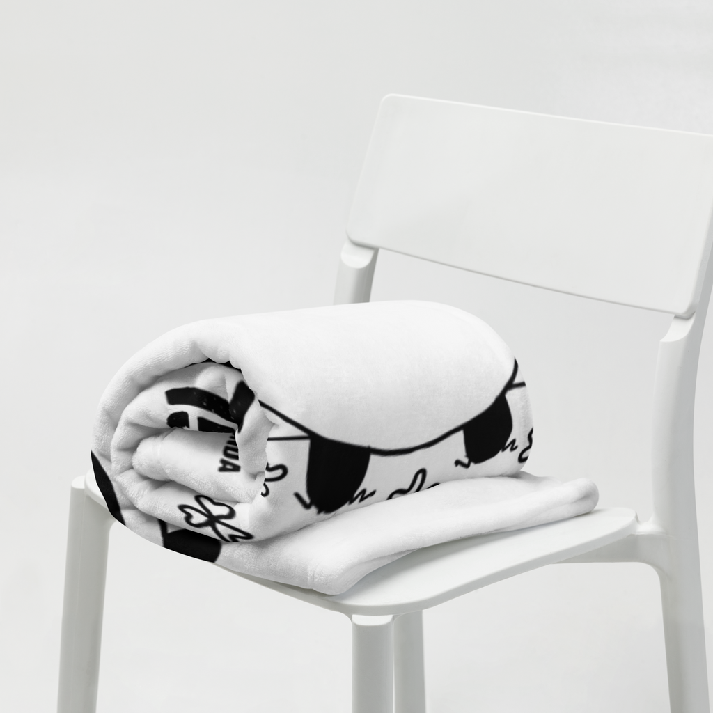 Kuscheldecke Easy & Peasy Viel Glück   Decke, Wohndecke, Tagesdecke, Wolldecke, Sofadecke  