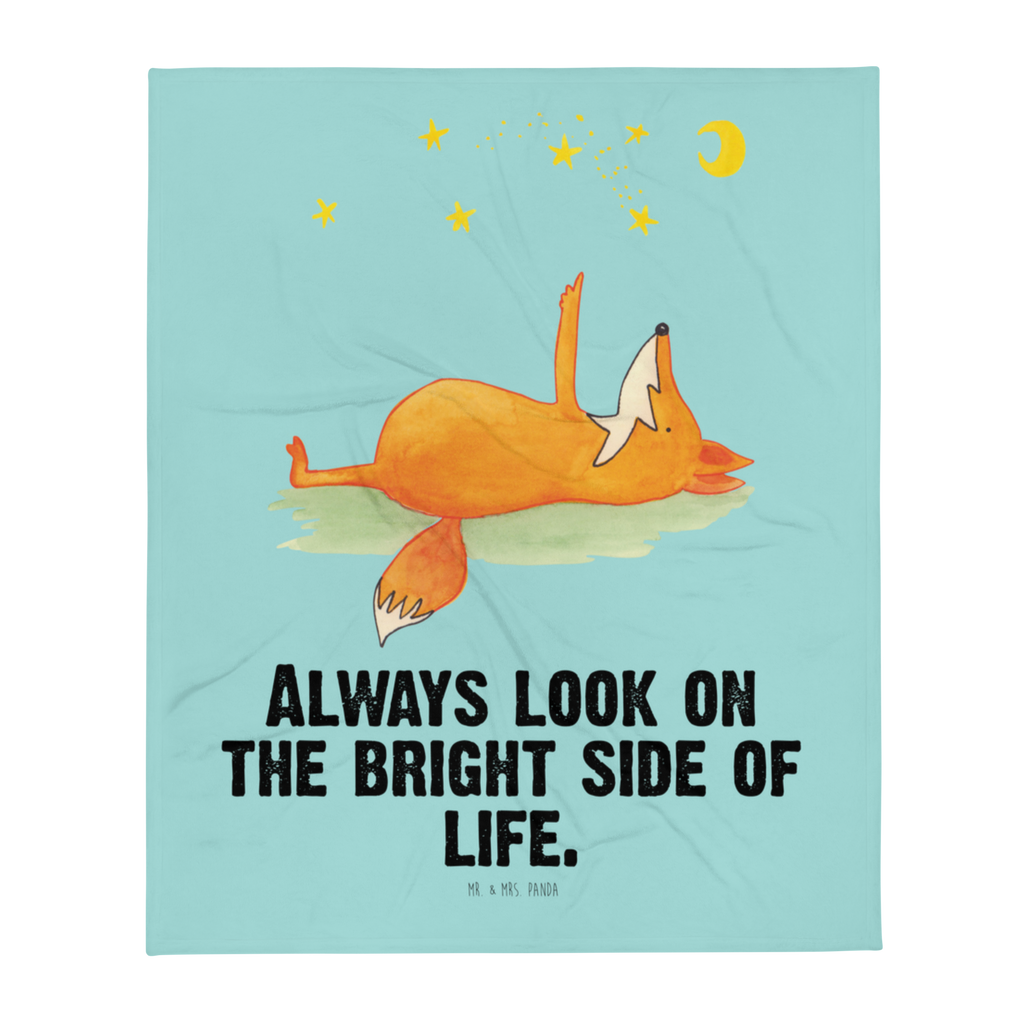 Kuscheldecke Fuchs Sterne Decke, Wohndecke, Tagesdecke, Wolldecke, Sofadecke, Fuchs, Füchse, tröstende Worte, Spruch positiv, Spruch schön, Romantik, Always Look on the Bright Side of Life