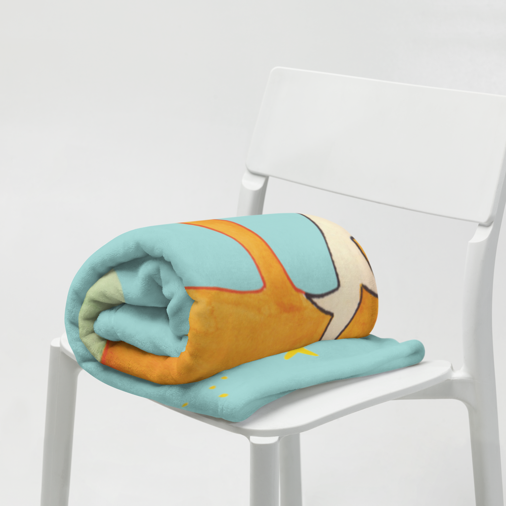 Kuscheldecke Fuchs Sterne Decke, Wohndecke, Tagesdecke, Wolldecke, Sofadecke, Fuchs, Füchse, tröstende Worte, Spruch positiv, Spruch schön, Romantik, Always Look on the Bright Side of Life