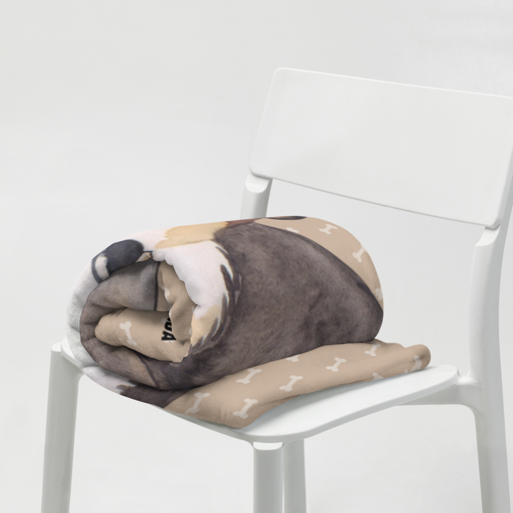 Kuscheldecke Hund entspannt Decke, Wohndecke, Tagesdecke, Wolldecke, Sofadecke, Hund, Hundemotiv, Haustier, Hunderasse, Tierliebhaber, Hundebesitzer, Sprüche, schwarzer Hund, Hundeliebe, Liebe, Hundeglück
