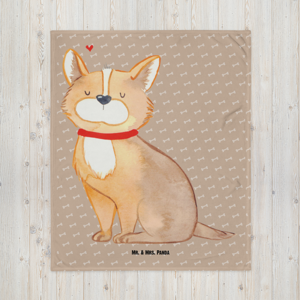 Kuscheldecke Hundeglück Decke, Wohndecke, Tagesdecke, Wolldecke, Sofadecke, Hund, Hundemotiv, Haustier, Hunderasse, Tierliebhaber, Hundebesitzer, Sprüche, Corgie, Hundeliebe, Spruch, Hundemama, Liebe