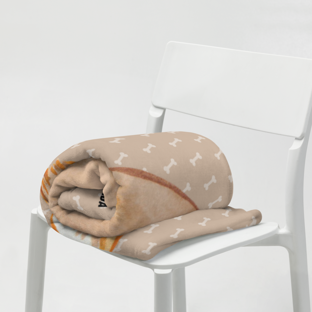 Kuscheldecke Hundeglück Decke, Wohndecke, Tagesdecke, Wolldecke, Sofadecke, Hund, Hundemotiv, Haustier, Hunderasse, Tierliebhaber, Hundebesitzer, Sprüche, Corgie, Hundeliebe, Spruch, Hundemama, Liebe