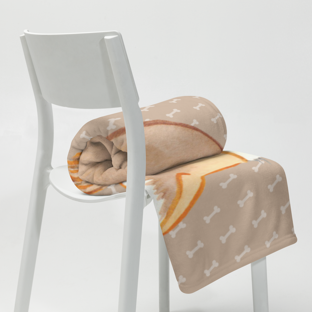 Kuscheldecke Hundeglück Decke, Wohndecke, Tagesdecke, Wolldecke, Sofadecke, Hund, Hundemotiv, Haustier, Hunderasse, Tierliebhaber, Hundebesitzer, Sprüche, Corgie, Hundeliebe, Spruch, Hundemama, Liebe