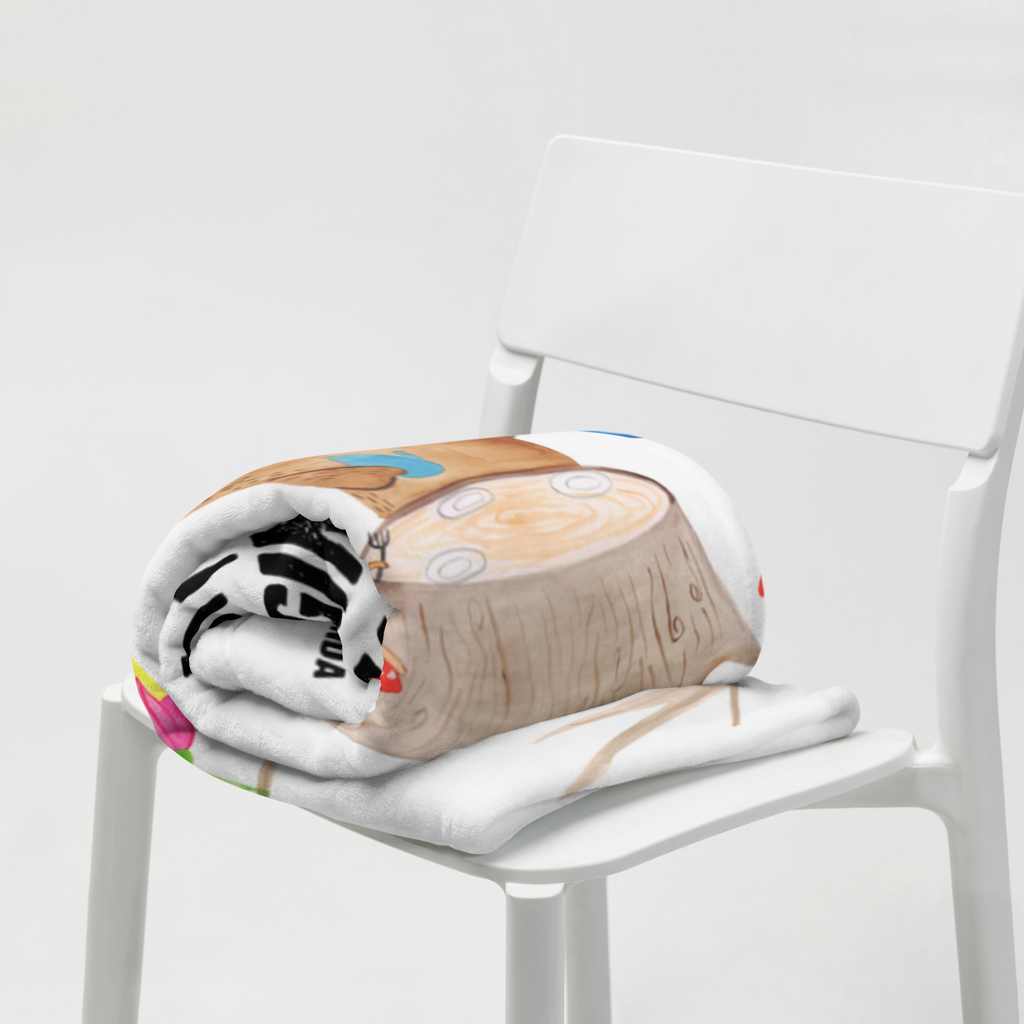 Kuscheldecke Waldtiere Picknick Decke, Wohndecke, Tagesdecke, Wolldecke, Sofadecke, Tiermotive, Gute Laune, lustige Sprüche, Tiere, Waldtiere, Picknick, Wald, Fuchs, Hase, Igel, Maus, Eichhörnchen