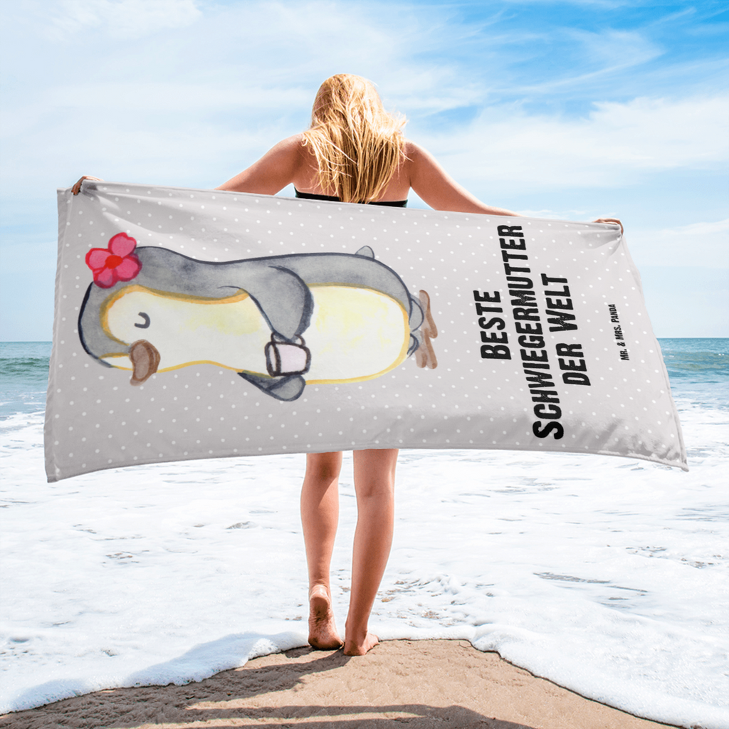 XL Badehandtuch Pinguin Beste Schwiegermutter der Welt Handtuch, Badetuch, Duschtuch, Strandtuch, Saunatuch, für, Dankeschön, Geschenk, Schenken, Geburtstag, Geburtstagsgeschenk, Geschenkidee, Danke, Bedanken, Mitbringsel, Freude machen, Geschenktipp, Schwiegermutter, Schwiegermama, Schwiegereltern, Mama, Mutter, Mutter des Ehepartners, angeheiratet