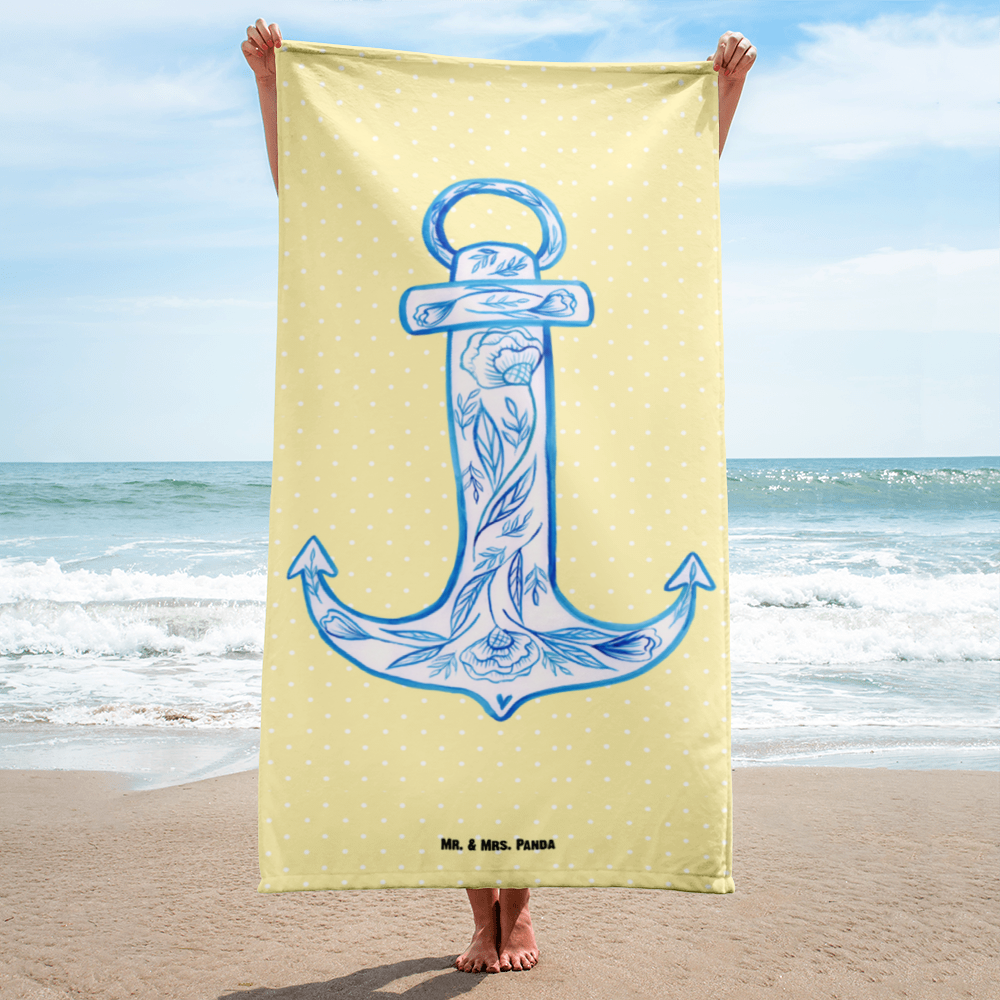 XL Badehandtuch Anker Blau Handtuch, Badetuch, Duschtuch, Strandtuch, Saunatuch, Tiermotive, Gute Laune, lustige Sprüche, Tiere